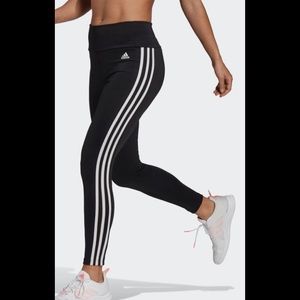 Adidas DESIGNED TO MOVE HIGH-RISE 3-STRIPES 7/8 SPORT TIGHTS